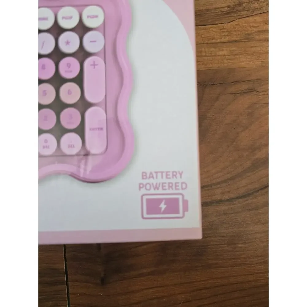 IJoy Wavy Keyboard Pink ABS Slim Design Computer Accessories S33